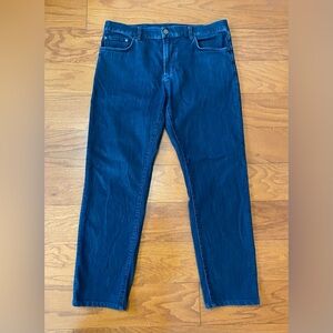 Travis Mathew Dark Blue Jeans Mens Size 34 Stretch Denim Casual Golf Style